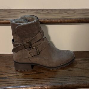 White Mountain Taupe Ankle Booties